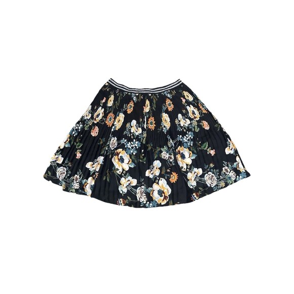 Ava & Viv Circle Skirt Women's 2X Floral Pleated Sparkle Waistband Midi Length - Picture 1 of 7